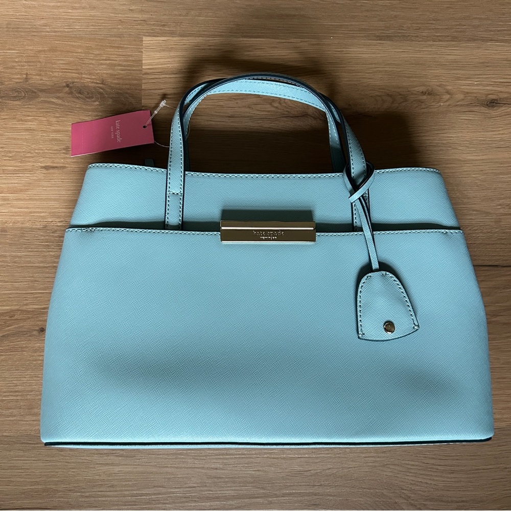 NWT kate spade satchel teal blue